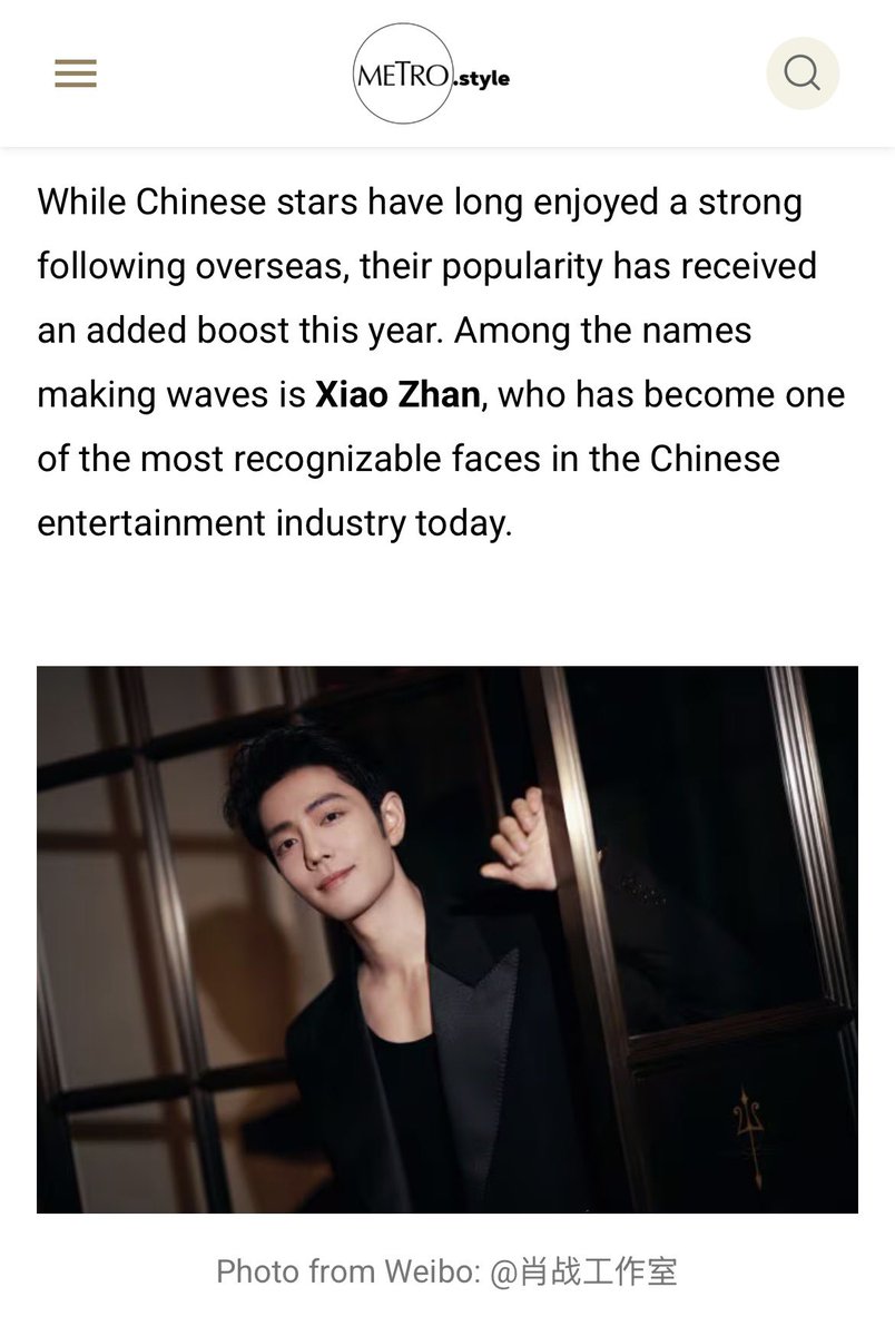 xzmelons's tweet photo. Philippine mainstream media ABS-CBN News has dedicated a comprehensive article to the global superstar #XiaoZhan 🔥 https://t.co/IuIRRTaW5E