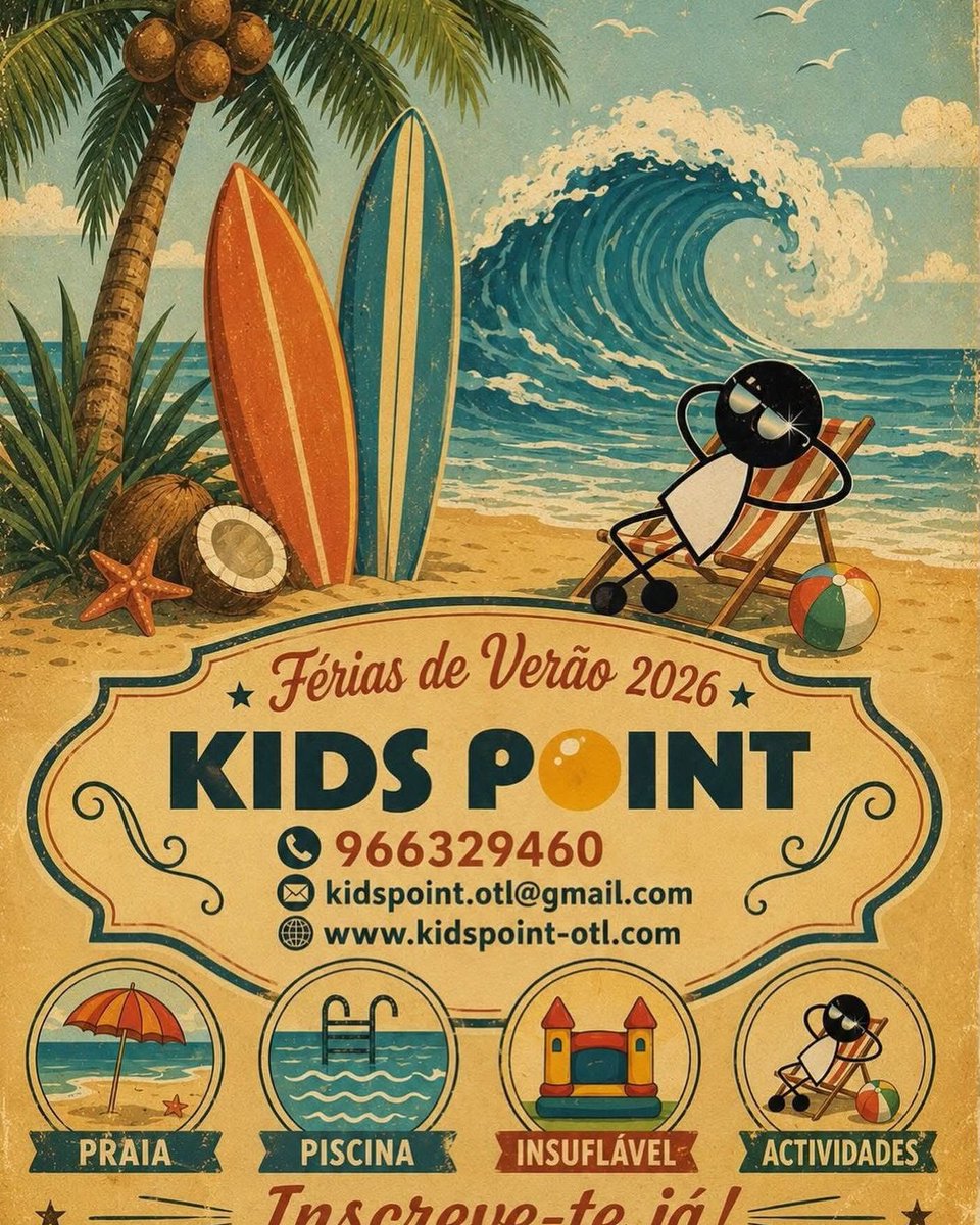 AdelineDivfxdh's tweet photo. Kids Point Summer holidays, birthday parties, activities, beach, inflatables, pool, and lots of fun. Sign up now! Happy Day Peniche Portugal 2026 https://t.co/fL9pqd8PMI
