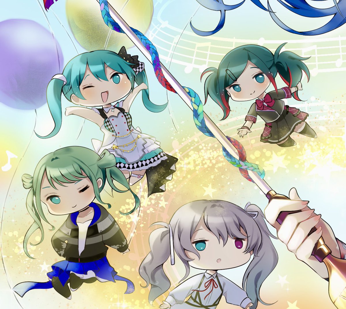 Hatanegi's tweet photo. チビセカイミク
#prsk_FA https://t.co/ONZFS0a9f6