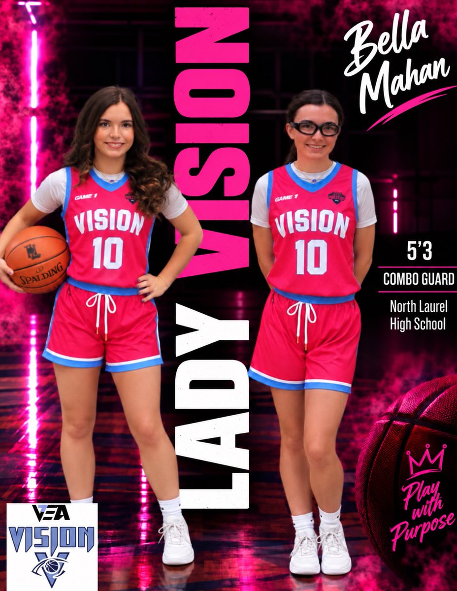 2028LVE's tweet photo. 🥁 DRUM ROLL! 🥁

NEW addition Bella Mahan! 🔥

A proven winner who started for region champion North Laurel! Nasty step back 3️⃣, elite court vision, impacts BOTH ends. She makes everyone around her better!

Welcome Bella! 
@LadyVisionHoops @PGHdavidKY @PGHAkeem @alyxwhite_ https://t.co/CwOoTMubk6