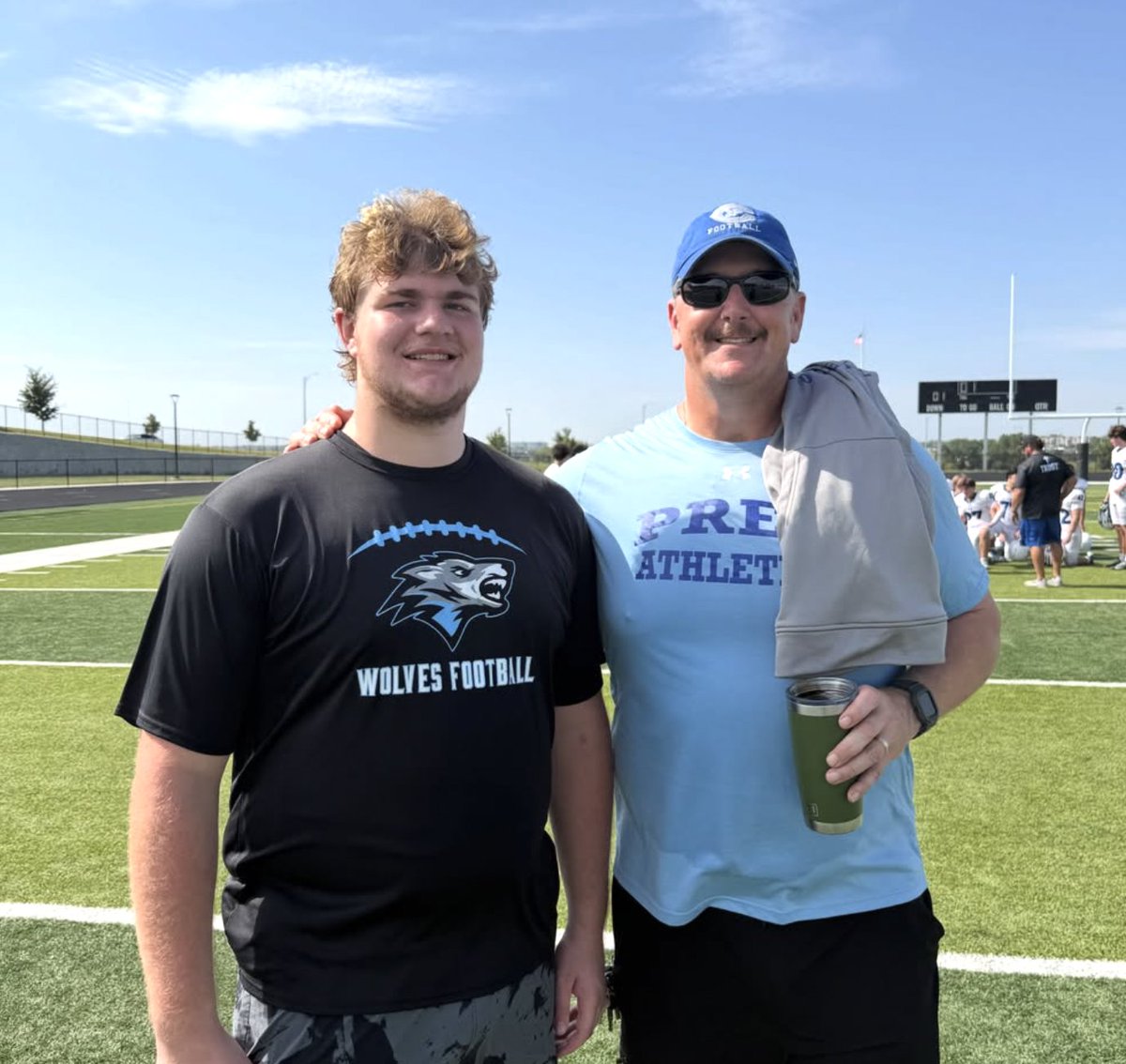 BoberAcademy's tweet photo. It was great to catch up with my dude @ENHS_Football  O-Lineman @Parker_Brown71  at the JV game. Stay tuned to hear about him on this Week’s Lineman of the Week Podcast https://t.co/vAE9rVoqZK