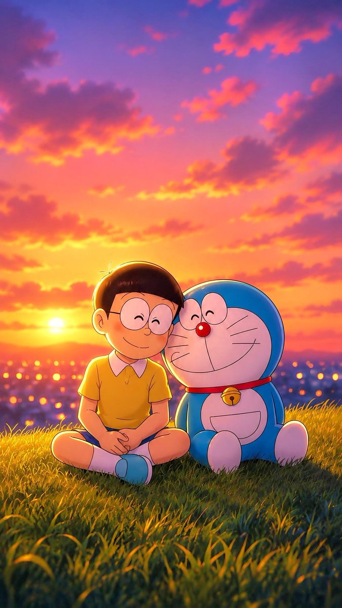GuruWallpaper1's tweet photo. 💙✨ Doraemon × Nobita — forever iconic, forever unforgettable. https://t.co/B4qQ51UObP
