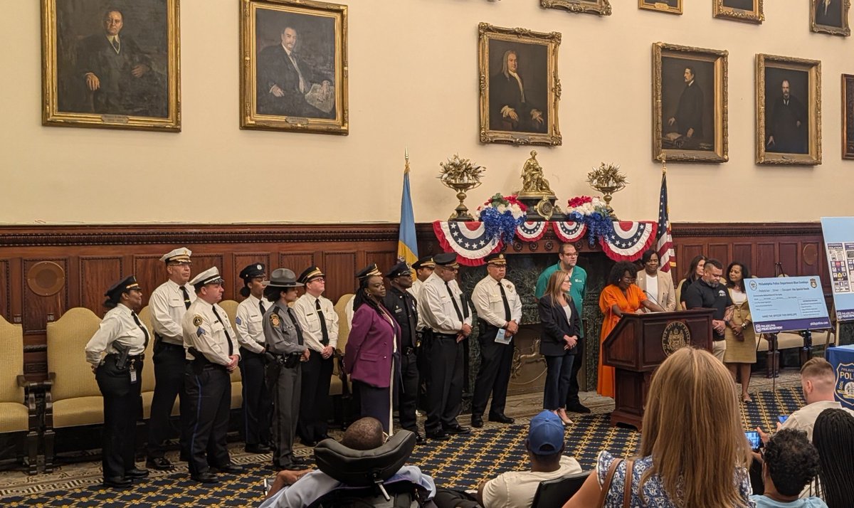 PhillyPolice's tweet photo. We’re delighted to officially launch the Philadelphia Police Department’s Blue Envelope Program today!
The program is designed to help make interactions between police and neurodivergent individuals safer, easier and more effective.
Learn more: https://t.co/muiyHuXKAu https://t.co/6PBeTcouQE