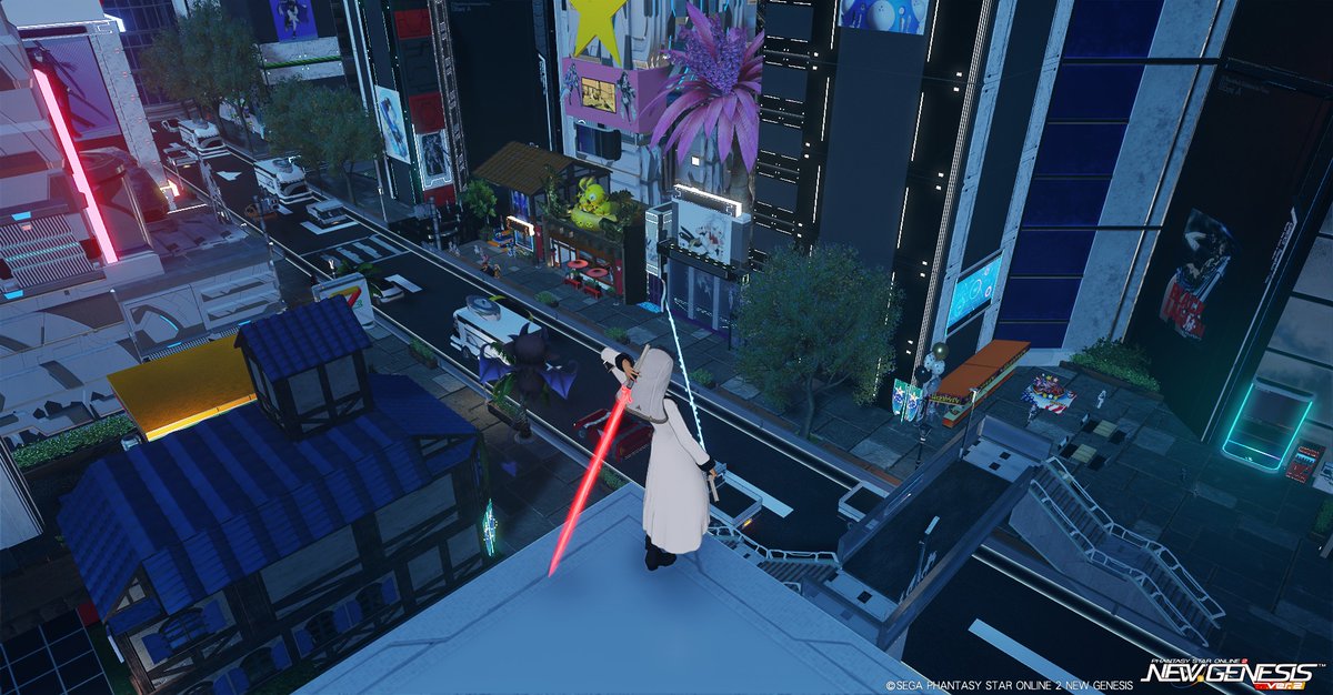 extradosed's tweet photo. #PSO2NGS CS更にビル設計図追加して軽量化。都市系作るにはやはりネムレス系パーツ良いなぁ。軽量化でもう1エリア位作れそうになったから何か考えてみるかな。 https://t.co/FRJWnzkXFG