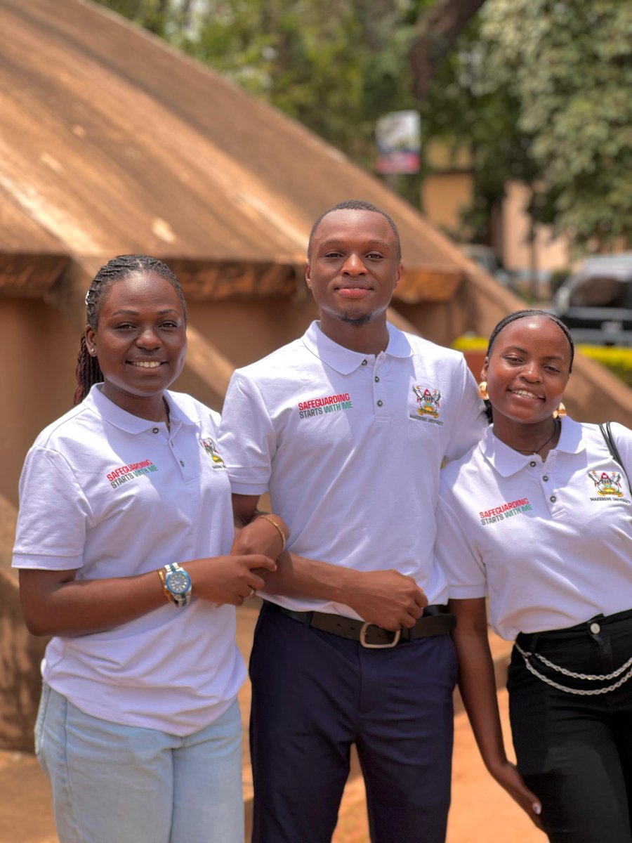 DOS_Makerere's tweet photo. Student Safeguarding Champions share a light moment after the Safeguarding Session.

Over 100 students from @MaKCEES were trained on how to use MakSafeSpace, why it is important to report concerns  and the role they can play in promoting a safe &amp; respectful University community. https://t.co/UuT75tS6d2
