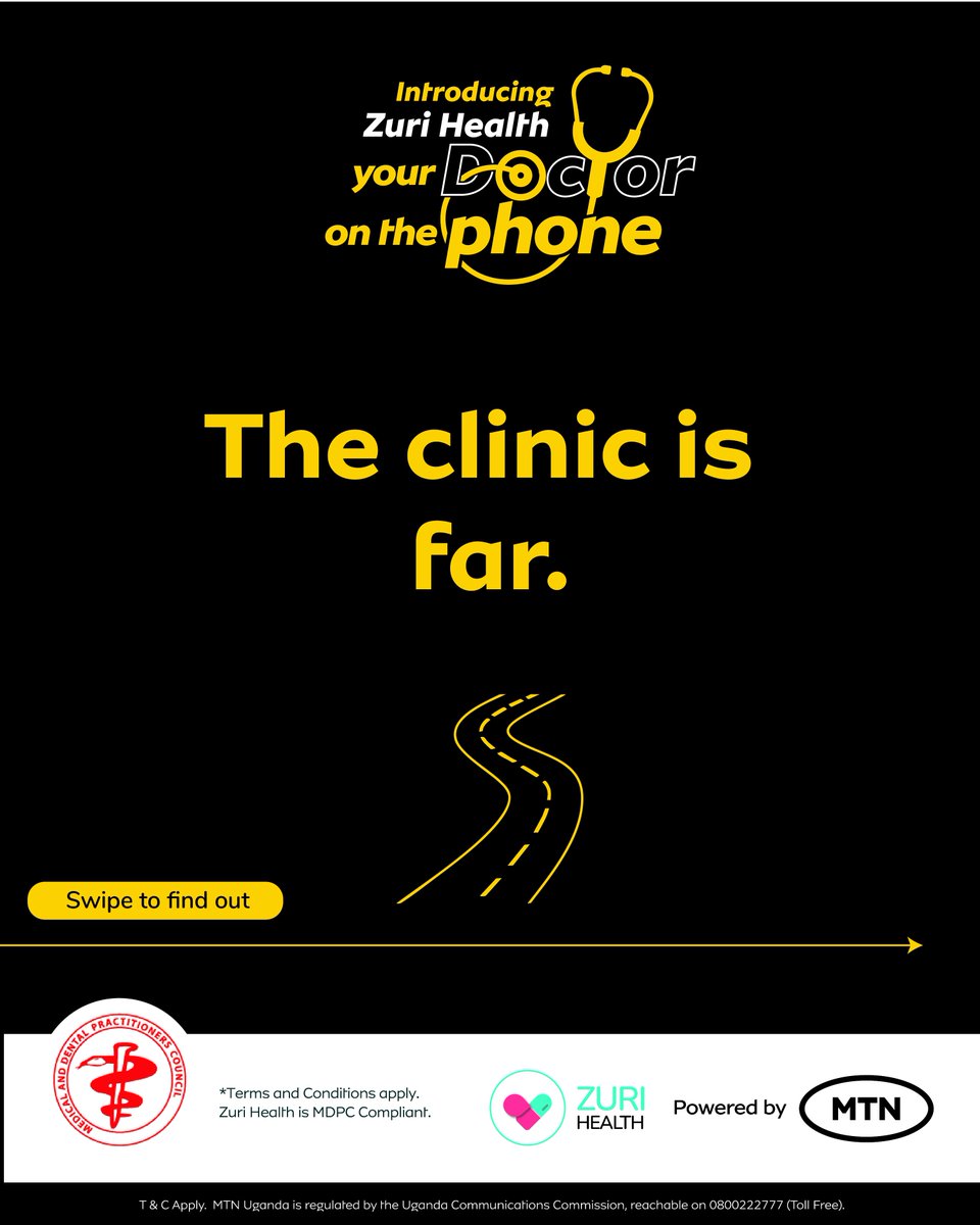 ZuriHealth's tweet photo. Nobody skips care because they don't care. They skip it because of distance, queues and a day's wages.
Zuri Health on @mtnug removes all three ,a real doctor by SMS from UGX 500, or daily support on WhatsApp for UGX 1,300. Dial 158# or WhatsApp 'Hi' to 0790 462 633.
#DocOnPhone https://t.co/c5N6XQM4HW