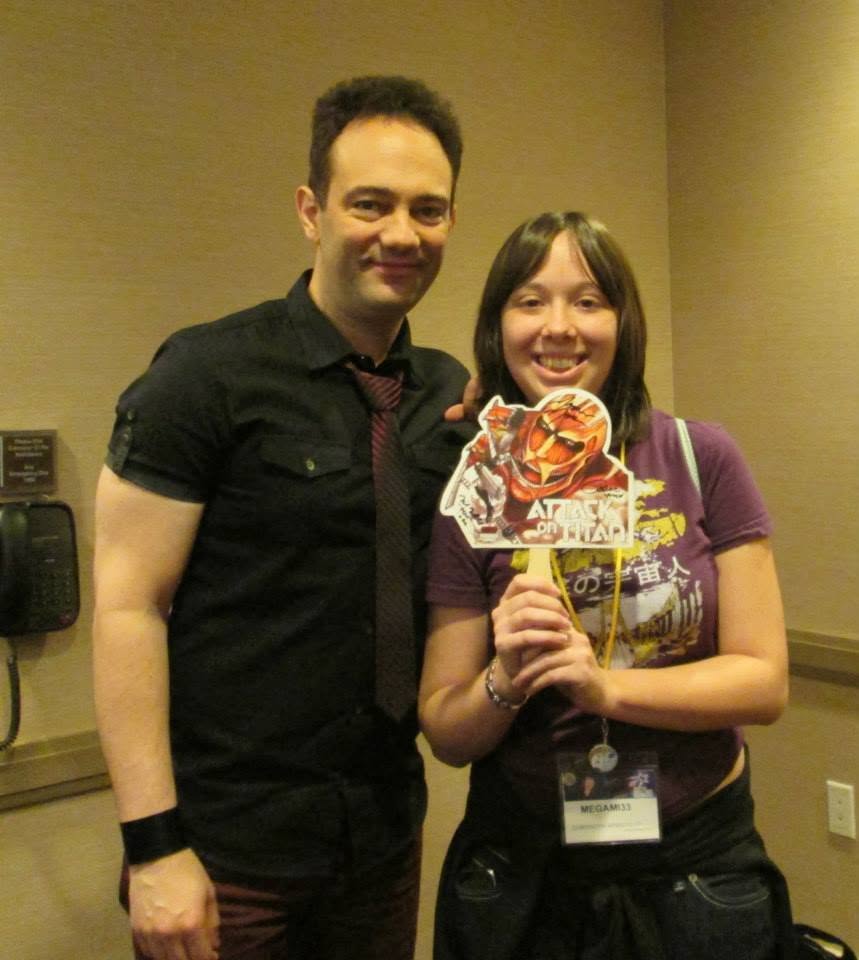 Megami33's tweet photo. Met Mike back in 2014, excited for AOT &amp; asking for acting advice. From 2019 to 2023, I got to be a part of One Piece as Momo &amp; one of my directors was this amazing man. He was always gentle with his advice &amp; loved making me laugh. Great direction &amp; encouraging all the time. https://t.co/3X1mFkEZEx
