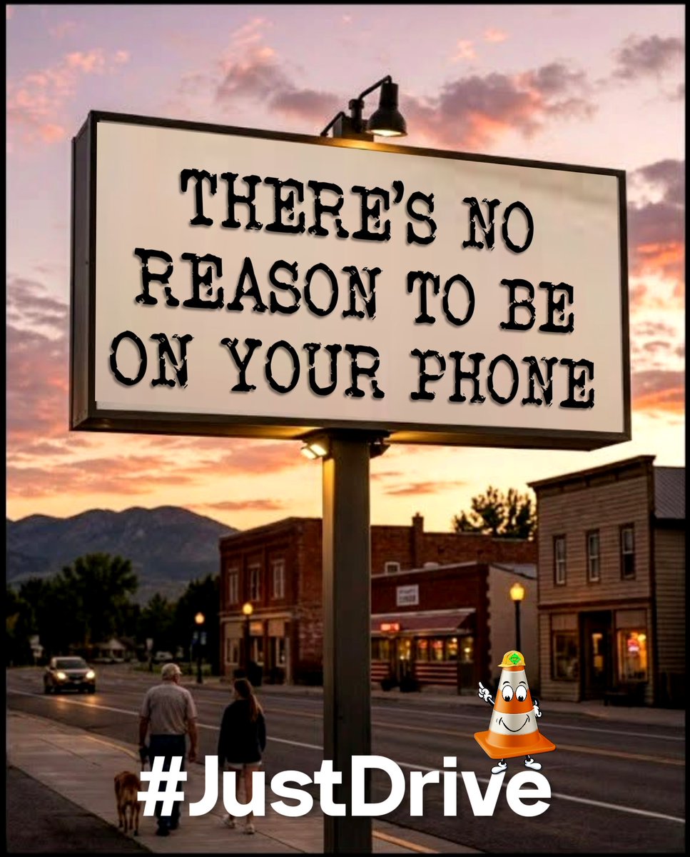 ridesafedp's tweet photo. I'm not sure who needs to hear this but heck, let's ALL hear it. #mrcone #safetyfirst #ditchthedistractions https://t.co/uLL01Zk0Bu
