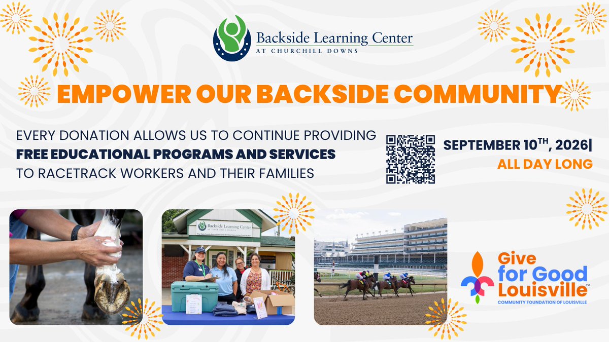 Backside_LC's tweet photo. Consider donating to our campaign today if you've every enjoyed a day at the races.

Thoroughbred racing and the equine industry wouldn't be possible without the hard work from backstretch workers.

Donate here: https://t.co/8rq6stjTV7

#GiveforGoodLou https://t.co/QD1bvJuQIN