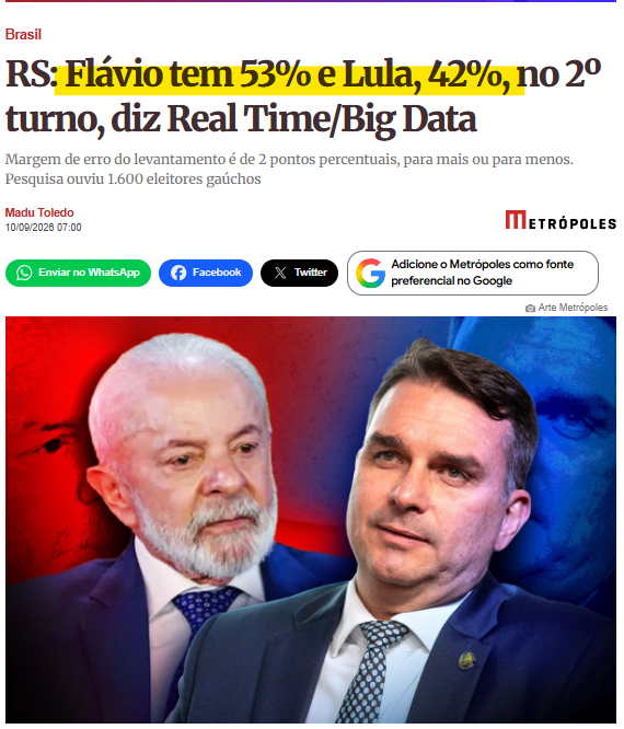 Terra__Brasilis's tweet photo. Rio Grande do Sul já escolheu o próximo presidente do Brasil https://t.co/KhhUpl7sXc