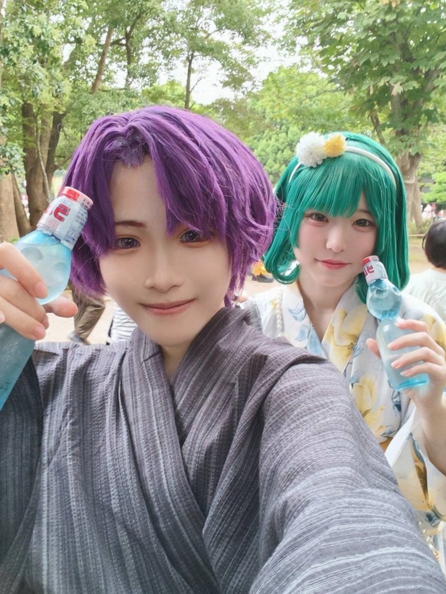 sakno_s's tweet photo. ⚠cos 新世代┏|∵|┛

夏祭り楽しかったね〜🫧☀️
💚ᩚ @cc8Io_l https://t.co/m7KUG6FSsy