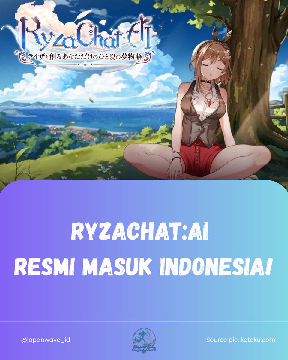 japanwave_id's tweet photo. Akhirnya! game AI chat RPG resmi RyzaChat:AI kini resmi bisa dimainkan di INDONESIA! 🇮🇩 

Kalian bisa ngobrol bebas bareng Ryza, eksplorasi, crafting, dan juga battle ! 

Ada yang sudah coba main? 

#ライザチャットAI #RyzaChat #JapanWave https://t.co/LNKbaHAsLZ