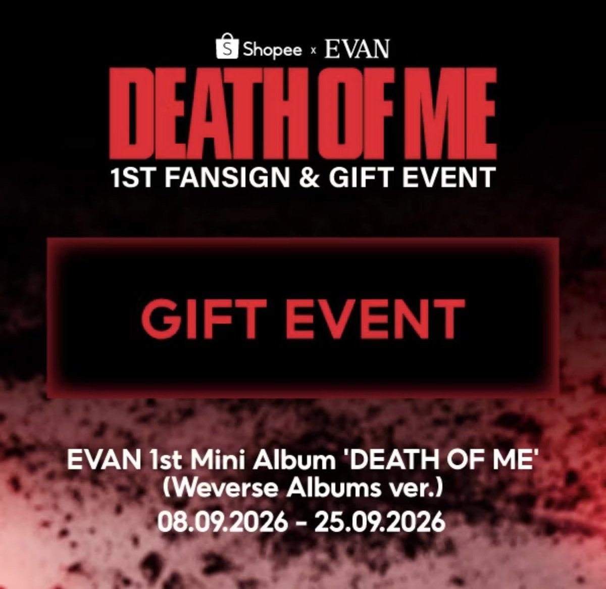 bbeam_thicha's tweet photo. EVAN x Shopee

Gift event (weverse ver)

อัลบั้ม+การ์ดเบเน 160฿/1บั้ม

 มัดจำได้100/บั้ม

รวมส่งแล้วนะคับ 

สอบถาม/สนใจ DM เลยค้าบ🙇🏻‍♀️

มีจำกัดกัดนะคับ

#EVAN 
 #ShopeexEVAN1stFansign https://t.co/KQjV6sH8WH