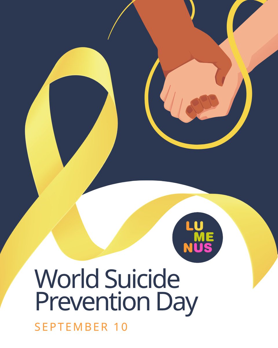 LumenusCS's tweet photo. Today is World Suicide Prevention Day. Our What's Up Walk-In services offer free, confidential counselling for children, youth, adults, &amp; families. https://t.co/1vjifOUaa4 Every conversation matters 💛 #WorldSuicidePreventionDay #MentalHealthMatters #Lumenus #CommunitySupport https://t.co/fqxpyHQf6i