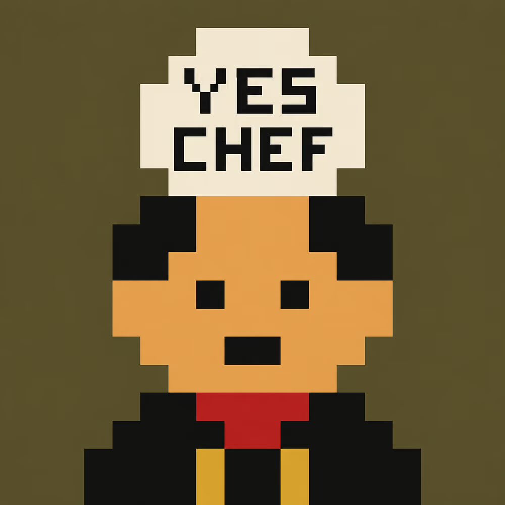 wearecookednft's tweet photo. The “YES CHEF” 1/1 was bought! https://t.co/gYcntfAcaK