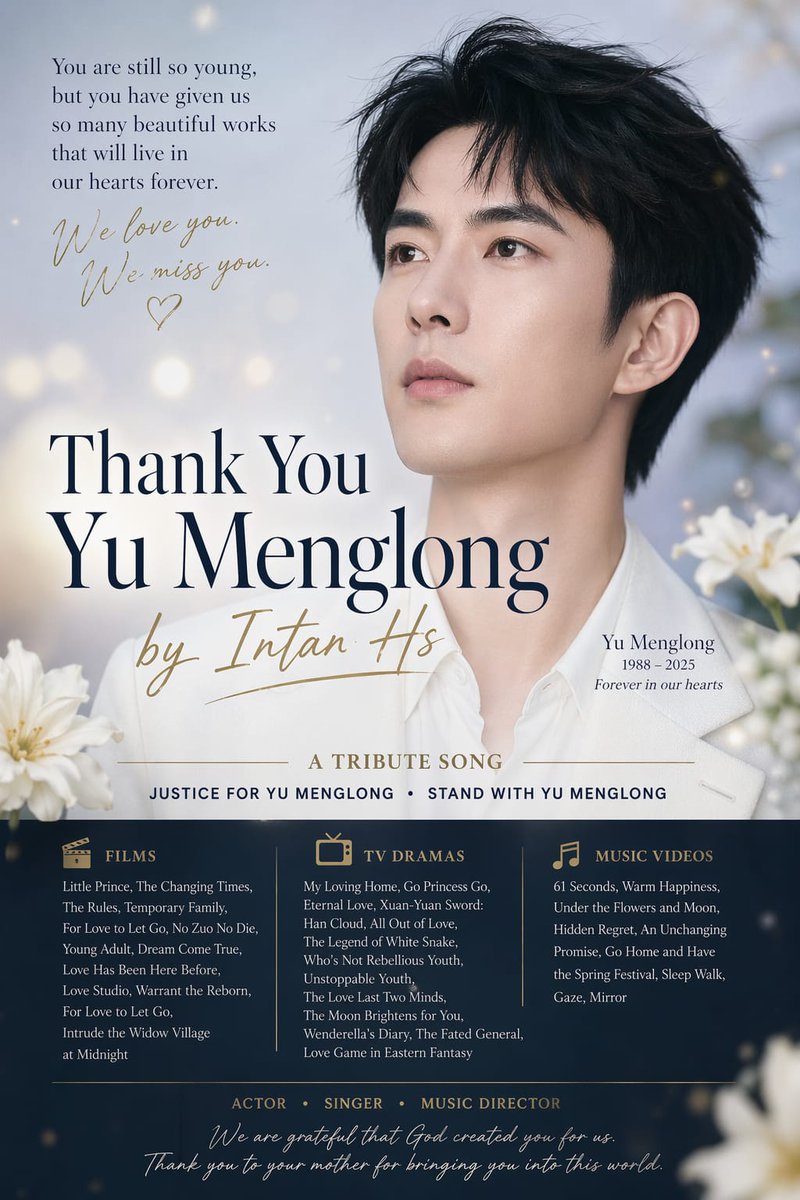 rosintanh94's tweet photo. Mengenang Setahun Yu Menglong
 #RememberYuMenglong #YuMenglongFans #于朦胧粉丝 #于朦胧永远在心中 #YuMenglongMusic https://t.co/mlwT85Q5lz