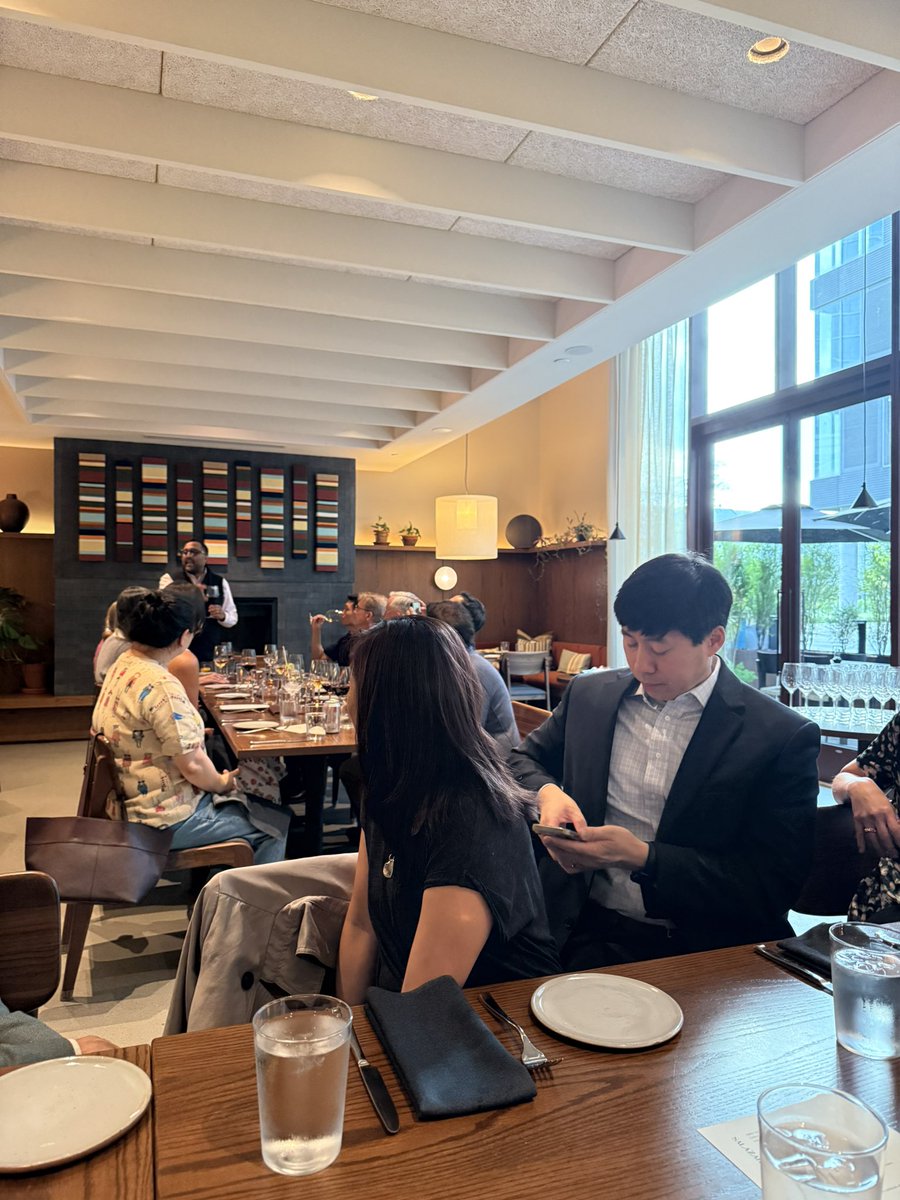 rajarnarayan's tweet photo. Fantastic start to #SAAS2026 @UCincySurg reuniting with fellow Executive Council members over good food and music. Thanks to local co-chairs, Drs. Sameer Patel and Alexander Bondoc, for arranging a great meeting @AsianAcadSurg https://t.co/hMUUcDrXUQ