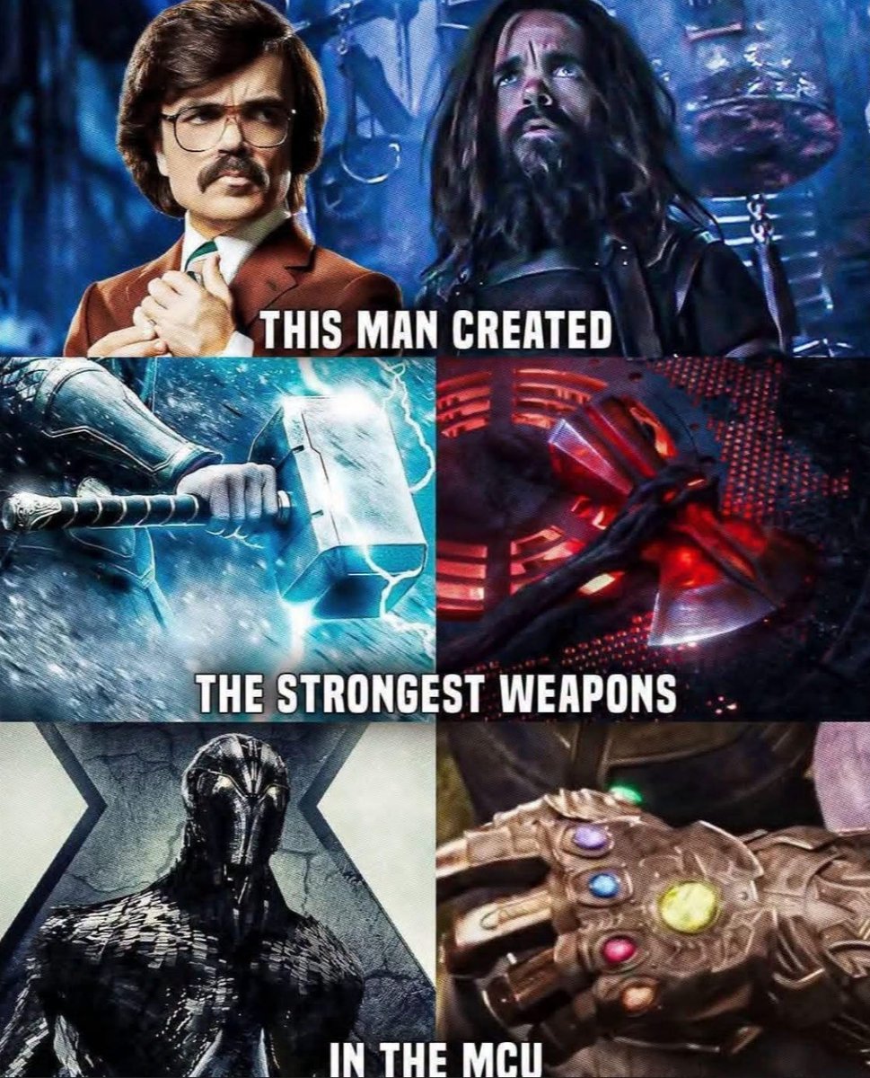 Movie_Knight1's tweet photo. Wait... the guy who made Stormbreaker is the SAME guy who built the Sentinels?! 🤯

If he made a weapon to kill Thanos, can he actually build something to kill Doctor Doom? #marvel https://t.co/pSJVkhfMnb