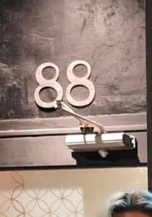 jekkibby2's tweet photo. of course he had to take a pic in front of the 88 sign https://t.co/FmM4DztZyb