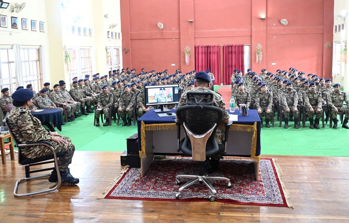 ClarkSwaynpi's tweet photo. The Commandant of 109 Bn chaired a Sainik Sammelan and Welfare Meeting at Unit HQ today, prioritizing personnel well-being and swift grievance redressal to maintain a motivated force ready for any challenge. https://t.co/W604WfEfkc