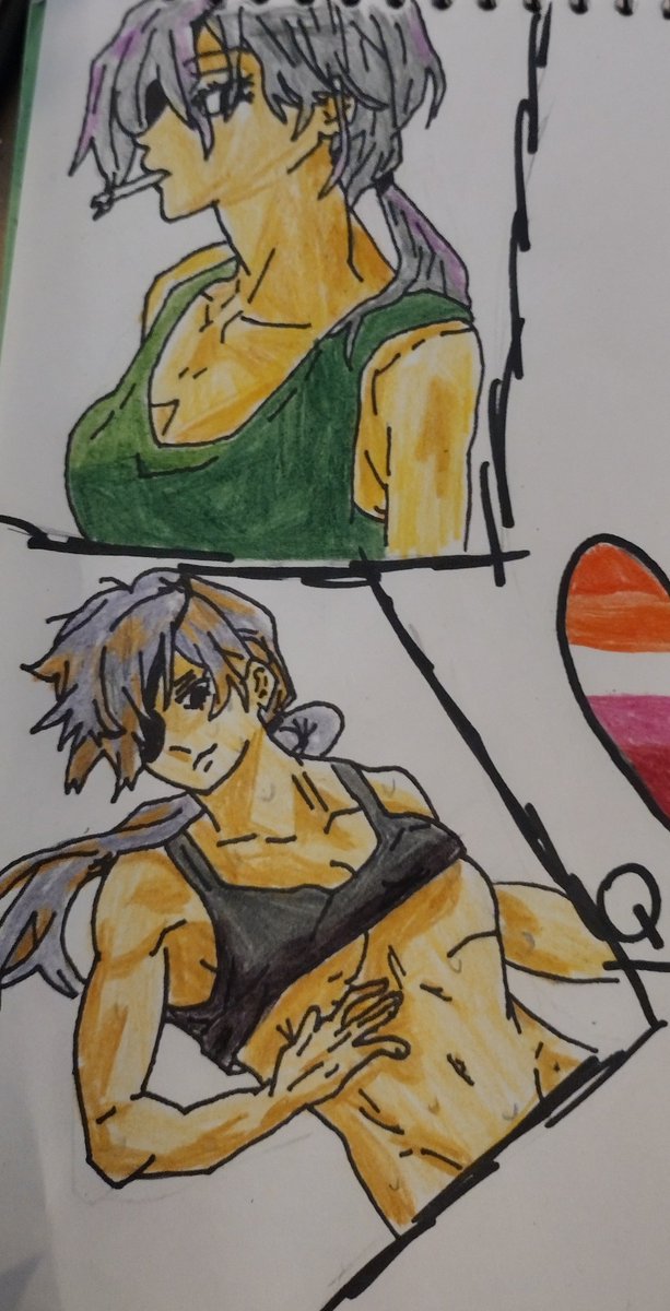 CloversPride's tweet photo. Did this art of Quanxi from Chainsaw Man, for an oomph, @aquila6918 

It's...ehh :3 https://t.co/jFAxi9z798