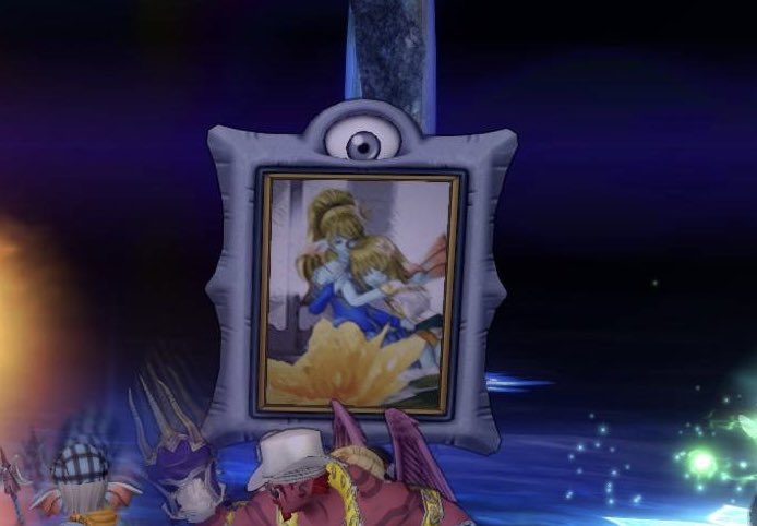 onigiri_dqx's tweet photo. 悪神が呼び出す絵画はちゃんと絵が描かれているんですね。切愛・無念・憎悪。あと呼び出す剣がヴィゴレーの剣なのも何とも闇深いですな。 https://t.co/JInRcfLLb7
