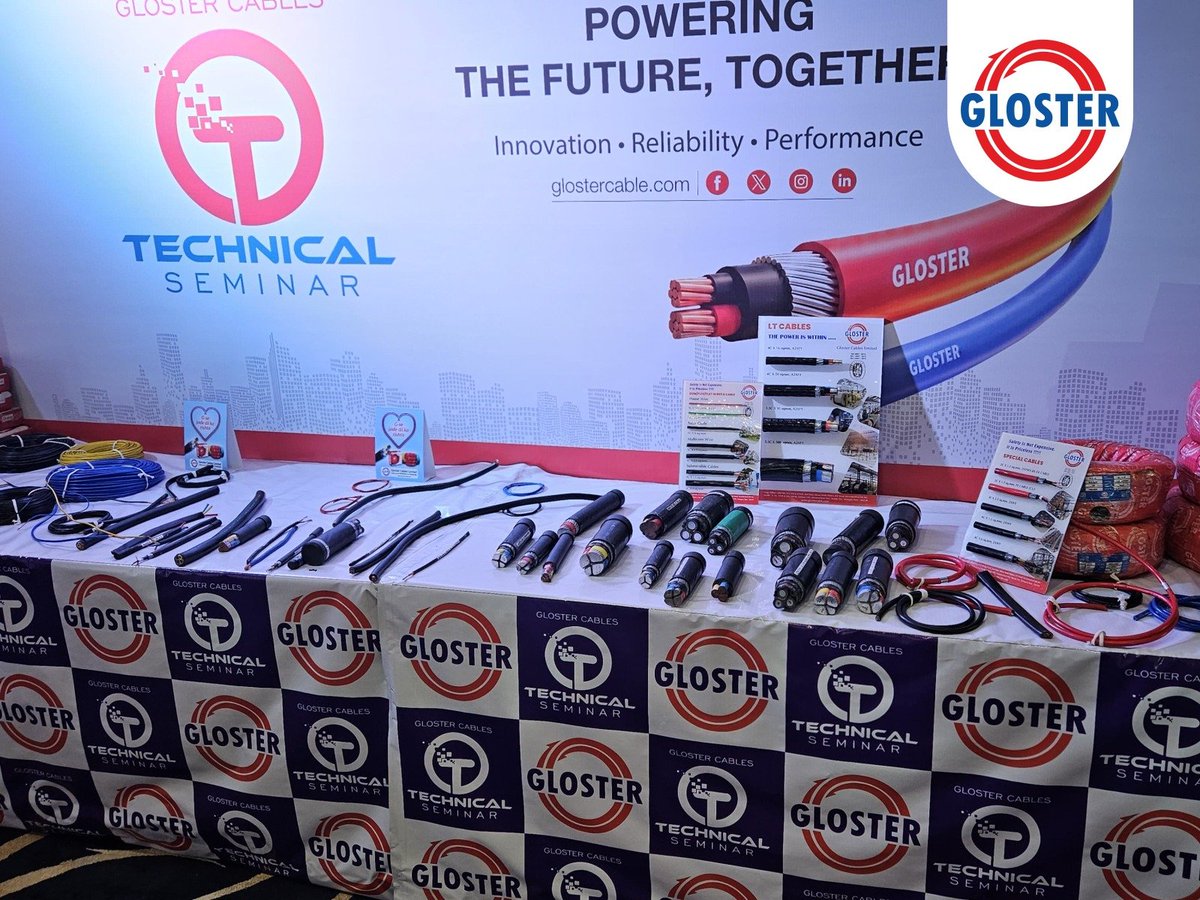 glostercables's tweet photo. Connecting Expertise. Sharing Knowledge. Building Better Solutions.

We successfully conducted a Technical Seminar in Raipur on 2nd &amp; 3rd September, alongside the PWD Department, with the presence of esteemed senior officials from the department.
#GlosterCables #cablesandwires https://t.co/K4w6G5HS5h