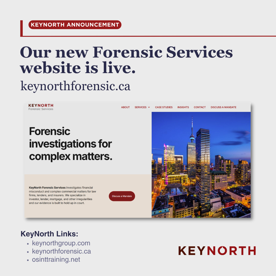 Key_North's tweet photo. KeyNorth Forensic Services has a new home:  https://t.co/XzSM2wYhPj  

Visit today and explore our work investigating financial misconduct &amp; complex commercial matters for law firms, lenders &amp; insurers, with evidence built to hold up in court.

#keynorth #keynorthinvestigations https://t.co/MnfeMeEBjq