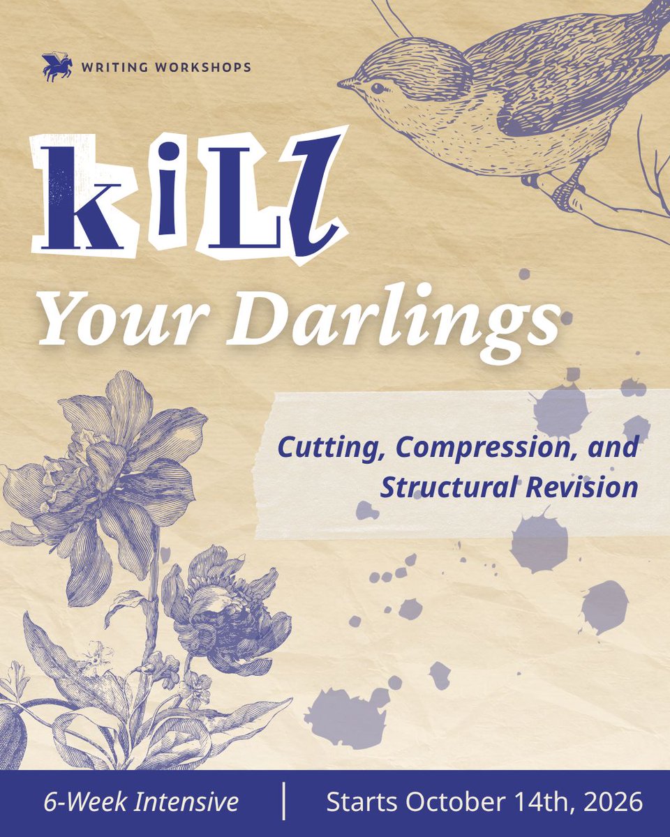 WritingWorkshps's tweet photo. Sometimes we have to make the impossible decision to part ways with that favorite sentence, scene, or moment so our story can move forward.

Luckily, Aimee Seiff Christian will help you face those choices in her nonfiction revision intensive.

Sign up: https://t.co/UnSuVVFAka https://t.co/klJIpEhliZ