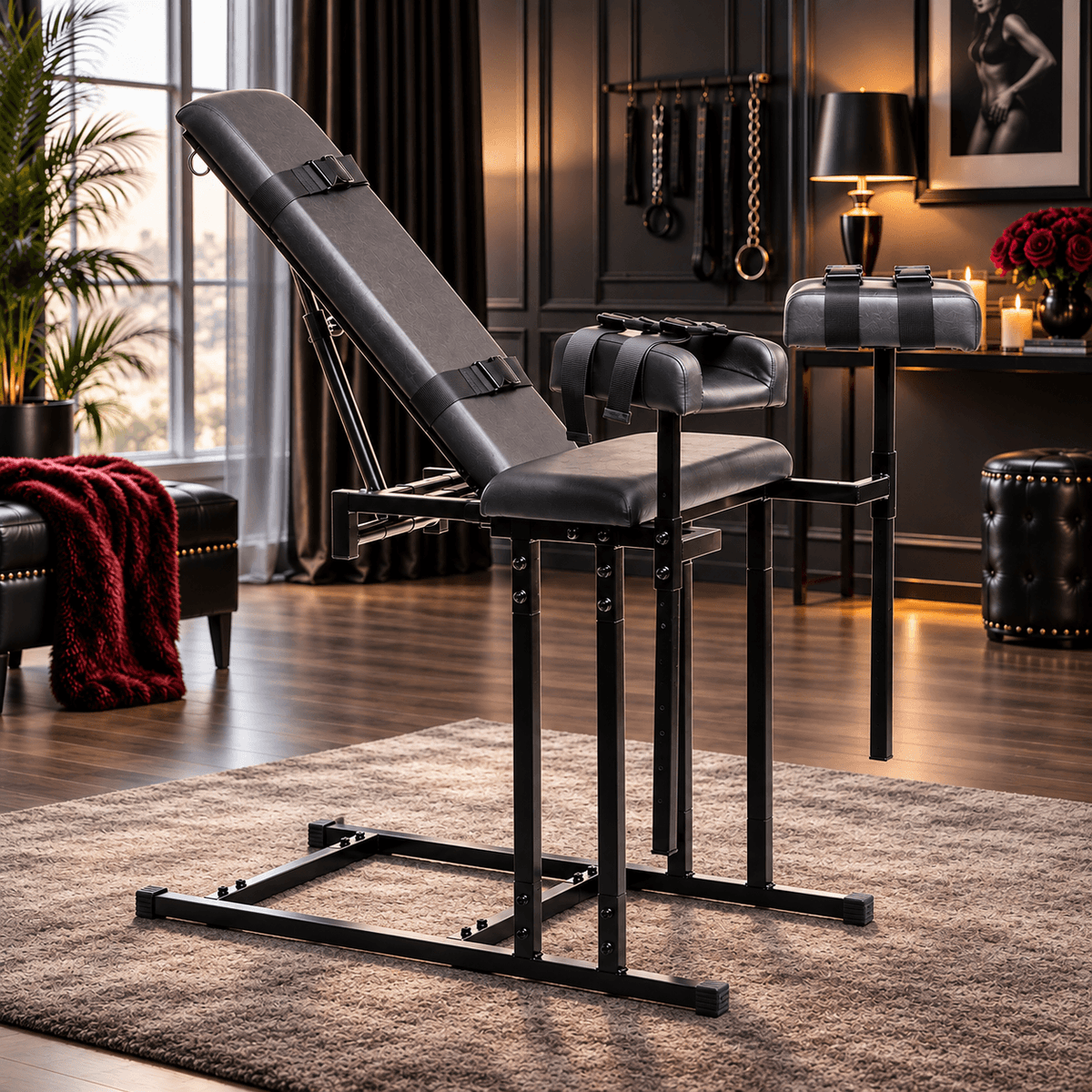 buytabutoys's tweet photo. IKEA WOULD NEVER.   

The Extreme Obedience Love Seat has an adjustable backrest, padded supports, and restraint points for all the kinks you enjoy.    Meet your new favorite piece of furniture. 😈   
 
👉 https://t.co/6XZaZi9HOF  
#BondageFurniture #BDSM #Tabutoys #YouDoYou https://t.co/P3eZzMnijM