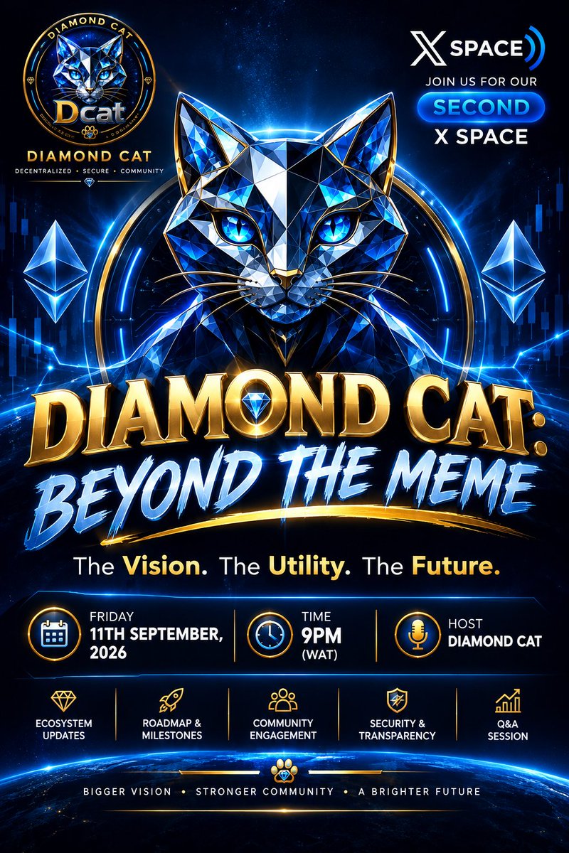 Diamond_Cat001's tweet photo. 💎 Diamond = Strength

🐈 Cat = Courage

🌐 Community = Power

Put them together and you get Diamond Cat ($DCAT).

We're not here to chase the trend.
We're here to build. 🔥

CA: 0x2d1643a5d14Fb221521767F2405efbBe4D4603fD https://t.co/rgESlGYGWQ
