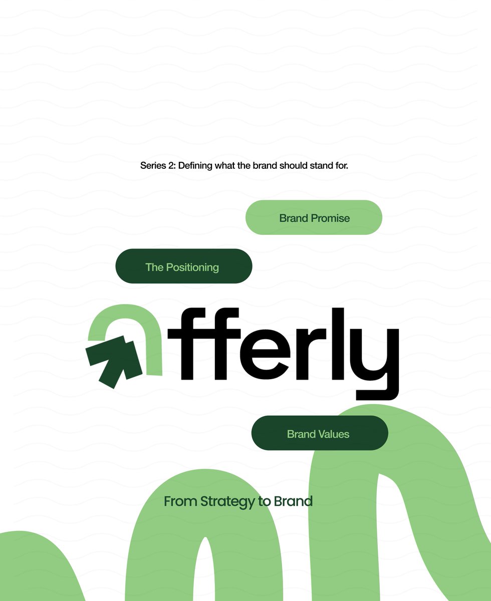 NFT_Nexusnode's tweet photo. From Strategy to Execution. SERIES 2/5
Understanding the business gave me the direction.
Now I had to define what Offerly should stand for, what it should promise, and the principles that should guide the brand. Before designing how Offerly looks, I needed to define what it means https://t.co/DynWcAs1Ne