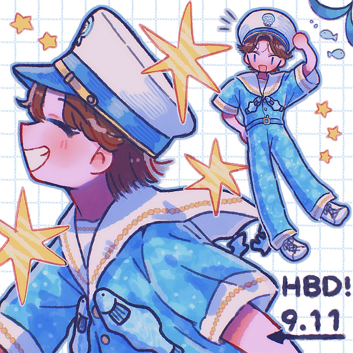 _renfox's tweet photo. キラキラ笑顔大好き！🌟⋆꙳
#しおざきだいち誕生日
#みるきーずお絵描き部 https://t.co/N3YUYJli2C