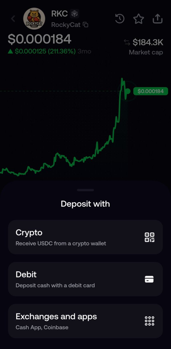 tabotinosphere's tweet photo. Yes, you can use Cash or Crypto to buy #RockyCat (RKC ) on @fomo

🎁 Sign up with my referral code and get a trading-fee discount.

👉 https://t.co/3r5DbEzHSD

Referral Code: Tabotino https://t.co/b8fVkD3qnt