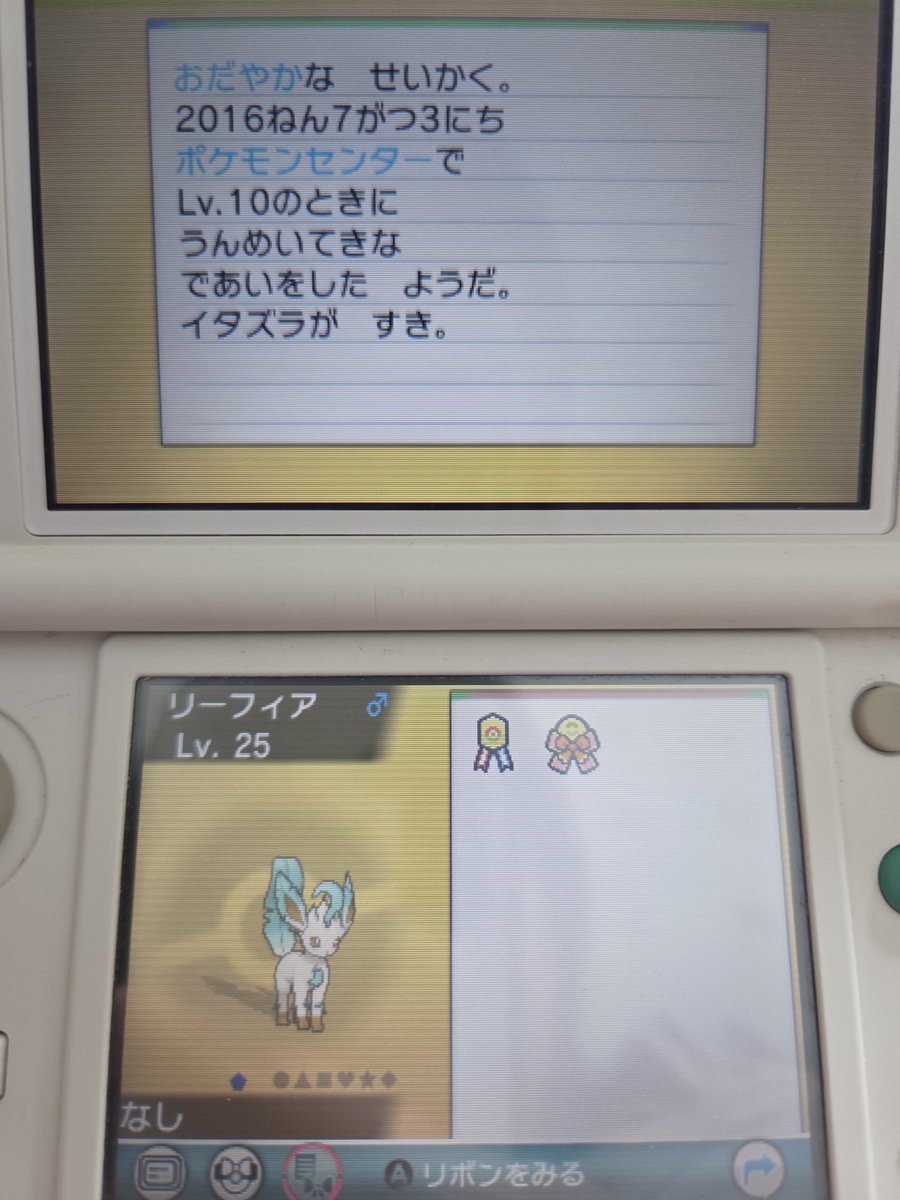 n_n737's tweet photo. 当時もらった気がするな〜と思って見てみたらもらってた。

このときからリーフィア好きだったんだね。 https://t.co/GL0n3UHEJj