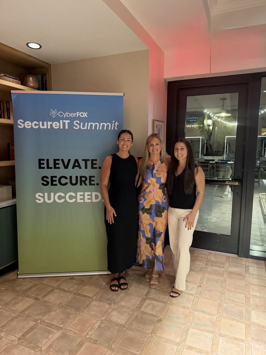 CyberFoxLLC's tweet photo. Elevate. Secure. Succeed. Day one of our September SecureIT Summit brought all three to life!!

Day two starts now! 🦊

What has been your favorite part of SecureIT Summit so far?!🌟 https://t.co/sjaeSaZFWr