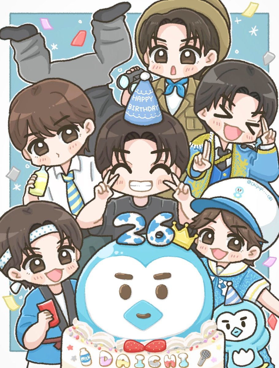 chipipi___c01's tweet photo. ˗ˏˋ🎂 ʜᴀᴘᴘʏ ʙɪʀᴛʜᴅᴀʏ ᴅᴀɪᴄʜɪ 🎂ˎˊ˗

#しおざきだいち誕生日
#みるきーずお絵描き部 https://t.co/mkXxpcD3SI