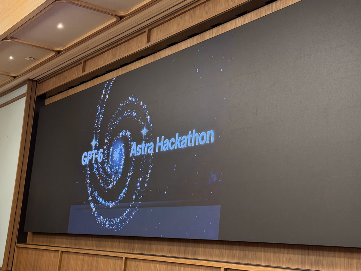 ipranav's tweet photo. At the GPT-6 Astra hackathon today. Let’s see what I can build 👀🚀 https://t.co/0kbudPSxae