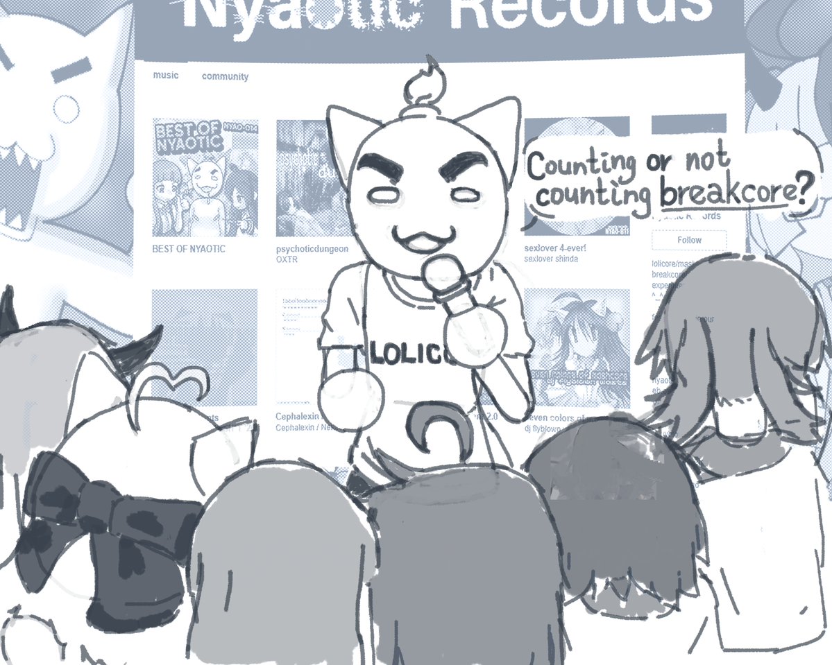 NyaoticRecords's tweet photo. happy Nyaotic Kirkaversary!!! art made by @Uebokpictures, thank you so much! https://t.co/3UslhBj2pk