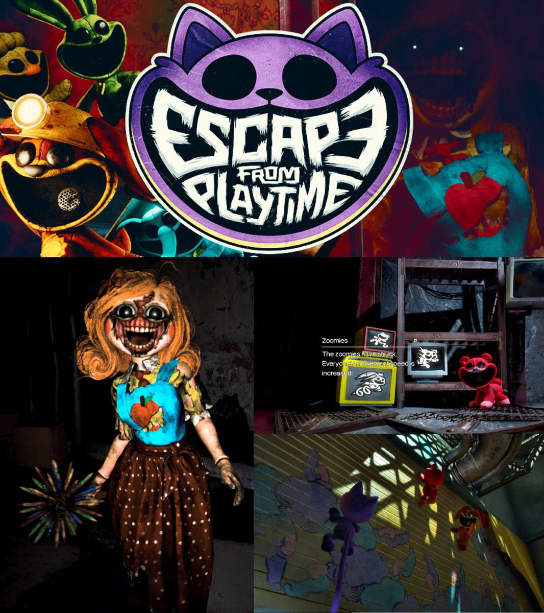 Fantime_Horror's tweet photo. 🚨 Escape from Playtime will be a PAID GAME!

The price will also increase with the release of version 1.0, once they have added enough content. 💸
#PoppyPlaytime https://t.co/Dixez3W3um