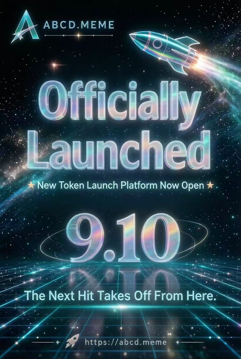 abcd_meme's tweet photo. https://t.co/NqqqCGIUZj Launchpad is now officially live on BNB Chain!
Platform token: $ABCD

CA: 0x52EBACf436f01128C4b03FfE94D03C37B35AAbCD
Unlike most launchpads on the market, we have replaced the internal quoting asset and graduation liquidity pool asset entirely with our platform token $ABCD.
The core mechanism is straightforward:

After a project graduates, a portion of ABCD is automatically locked. The more launches there are, the more ABCD gets locked (and effectively removed from circulation).
80% of the platform’s trading fees are used to buy back ABCD on the secondary market. The more active the trading, the stronger the buy pressure on ABCD.

In simple terms:

The busier the platform → the stronger the lock-up deflation + the more consistent the buyback pressure → both supply reduction and demand increase work together to support $ABCD.
Launching itself has become a direct value-accrual action for the platform token.
Website: https://t.co/gISomv7hW5

Twitter:

Telegram: https://t.co/ipiuLCaDtU https://t.co/sTkaRXfrtd
