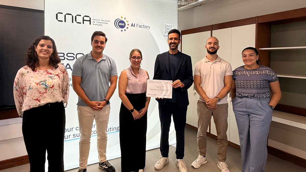 acnca_pt's tweet photo. 📸 Call 2 of the BSC AI Factory Incubation Programme closed yesterday at TTC@Lisboa.

Incubated startups shared their journey, challenges and achievements. Arnau Cuatrecasas (BSC #AI Factory) joined the session to present the #AIFactories and activity plan.

@GFPerdigao https://t.co/1qG2JheBYz