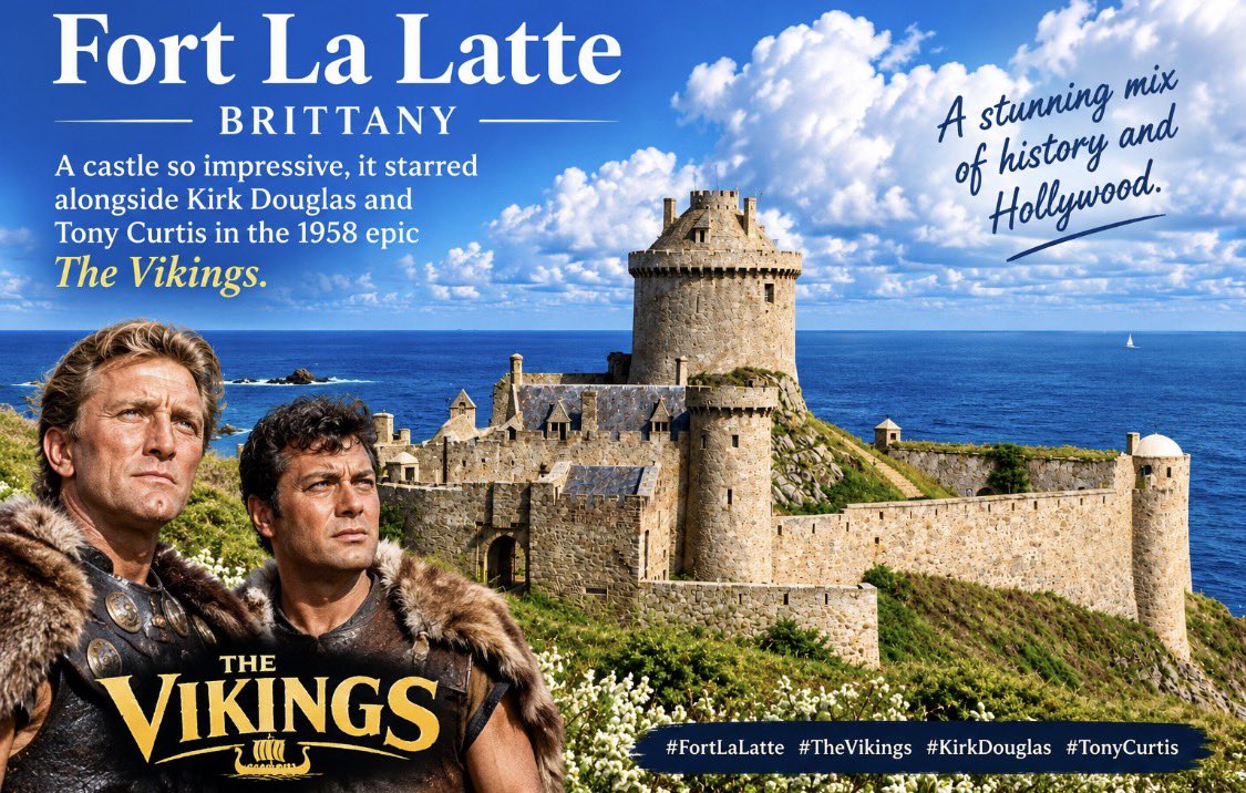 1981Chateaux's tweet photo. Fort La Latte, France
#FortLaLatte #Brittany #TheVikings #KirkDouglas #TonyCurtis #MedievalCastles #FilmLocations #TravelFrance https://t.co/mr5PSLCk6Z