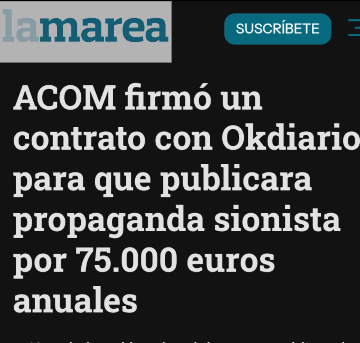 Thenacionalist's tweet photo. Hacen todo lo posible para que de alguna manera te comas toda su propaganda y destruyan tu pensamiento critico, que es lo que quieren
@ACOM_es @okdiario https://t.co/LpXpTSF5rU