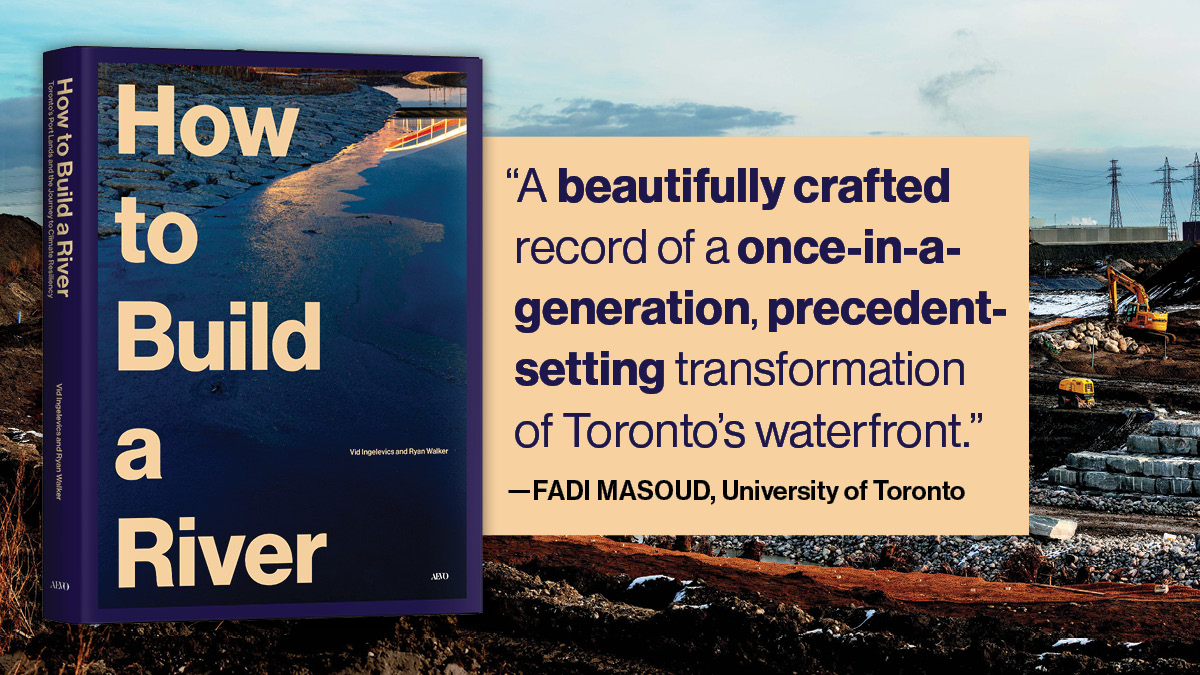 utpress's tweet photo. "How to Build a River is a beautifully crafted record of a once-in-a-generation, precedent-setting transformation of Toronto’s waterfront." @fadi_masoud, @UofTDaniels
Discover this title: https://t.co/ielWYham1s
@WaterfrontTO @TRCA_HQ #HowToBuildARiver #Photography https://t.co/ELZjVFd6uk