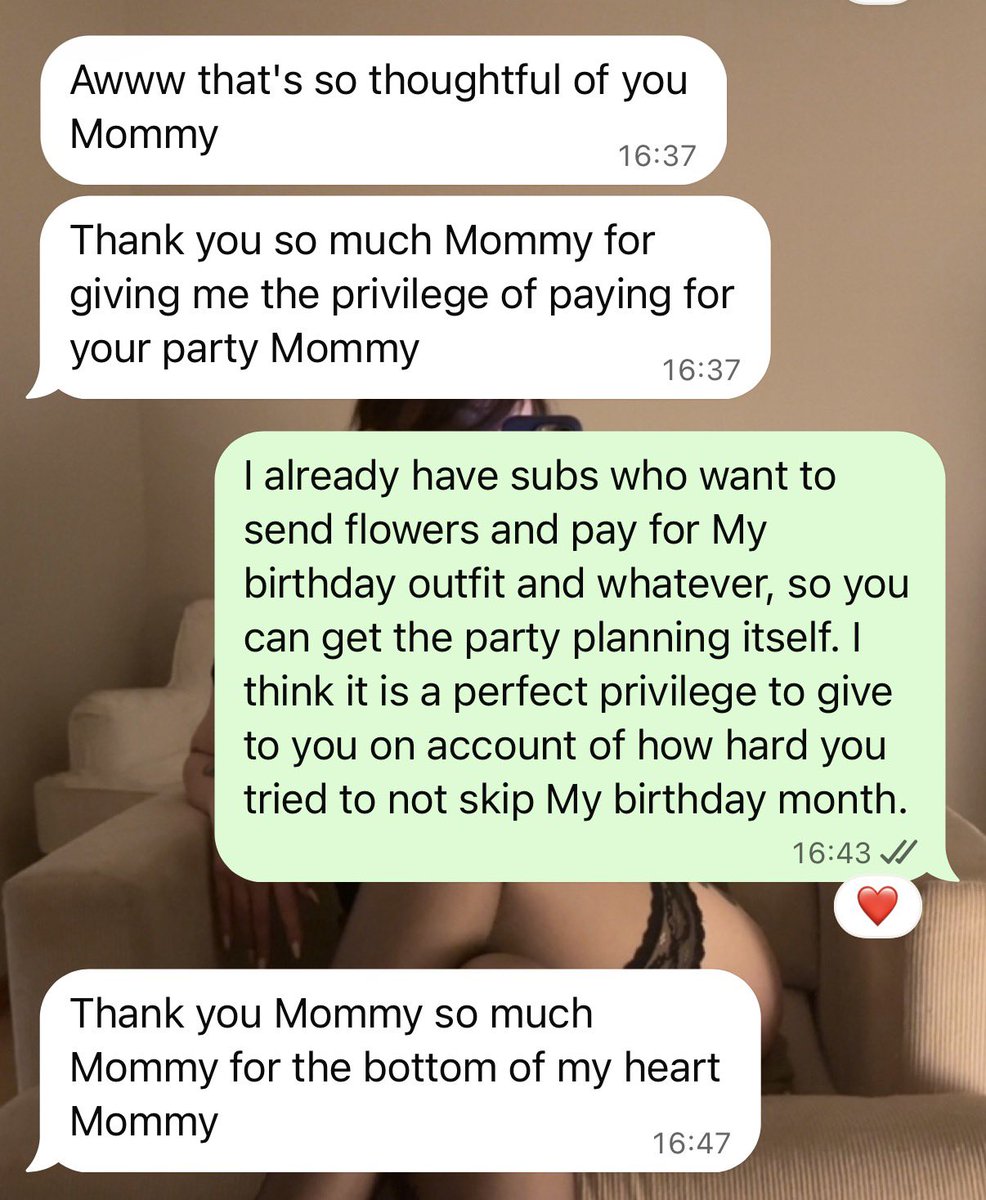 bankofvanessa's tweet photo. He worked really hard to figure out a way how his unexpected personal experiences wouldn’t get in the way of him giving Me My rightful % of his paycheck. So I awarded him with the privilege of paying for My birthday party.
Nobody can say I don’t give My subs anything. https://t.co/fYw5cztjQf