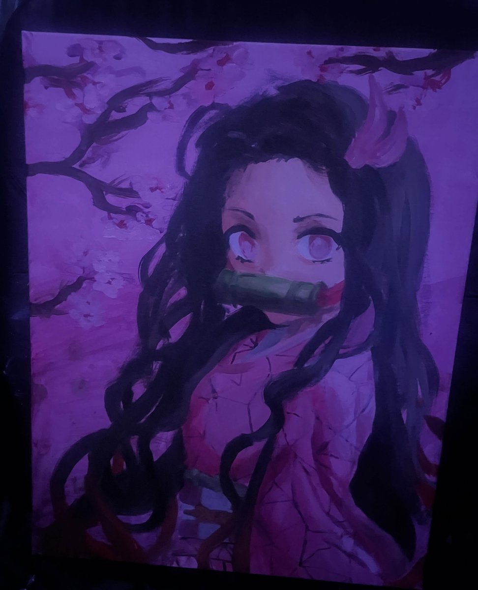 aram_usa's tweet photo. Nezuko… I’ve never seen the show or cared about it, but someone asked me to do this, and I’ve been working on it for months. https://t.co/fzmTVOSAmb
