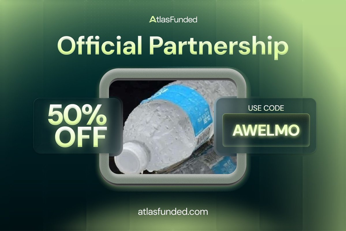 Awelmo1's tweet photo. $5.

That's the entry on @atlasfunded's Access Challenge, and it's a big part of why I've partnered with them.

They also run zero consistency rules on instant accounts, so you trade your way and keep what you make.

50% off sitewide with AWELMO

https://t.co/hBMIuF73sH https://t.co/Z3X0raagFo