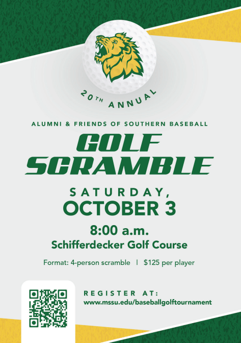 MSSUBaseball's tweet photo. ⛳️⚾️ Hit the links with MSSU Baseball!

Get your team together and join us for the MSSU Baseball Golf Scramble! It’s a great opportunity to enjoy a day on the course, connect with fellow Lions, and support MSSU Baseball. 

👉 Register today: https://t.co/236C7jGUlJ https://t.co/phb5NmpJk3