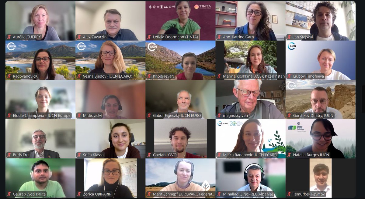IUCN_ECARO's tweet photo. The strength of the Union grows with every Member and Commission member who brings fresh perspective, experience, networks and ideas to IUCN 🌿

That spirit was at the 💚 of our introductory webinar for IUCN Members in Europe, North and Central Asia, which brought together colleagues from across both regions 🤝

We look forward to building on these connections and working together #UnitedForNature for a sustainable future #IUCNMembers

@IUCNEurope @IUCN_Med @ACBK_Kazakhstan @AlbaniaInca
